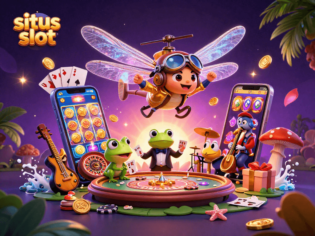Persembahan situs slot dengan karakter menarik menghadirkan suasana kasino yang mendebarkan.