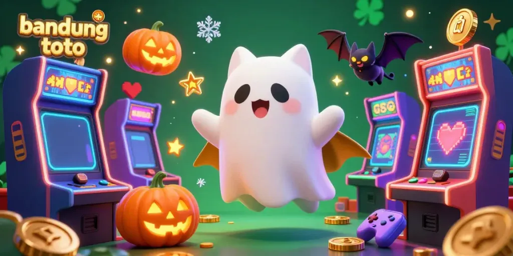 Engage with the enchanting bandung toto experience through a ghost cat's casino adventure, bursting with vibrant game elements.