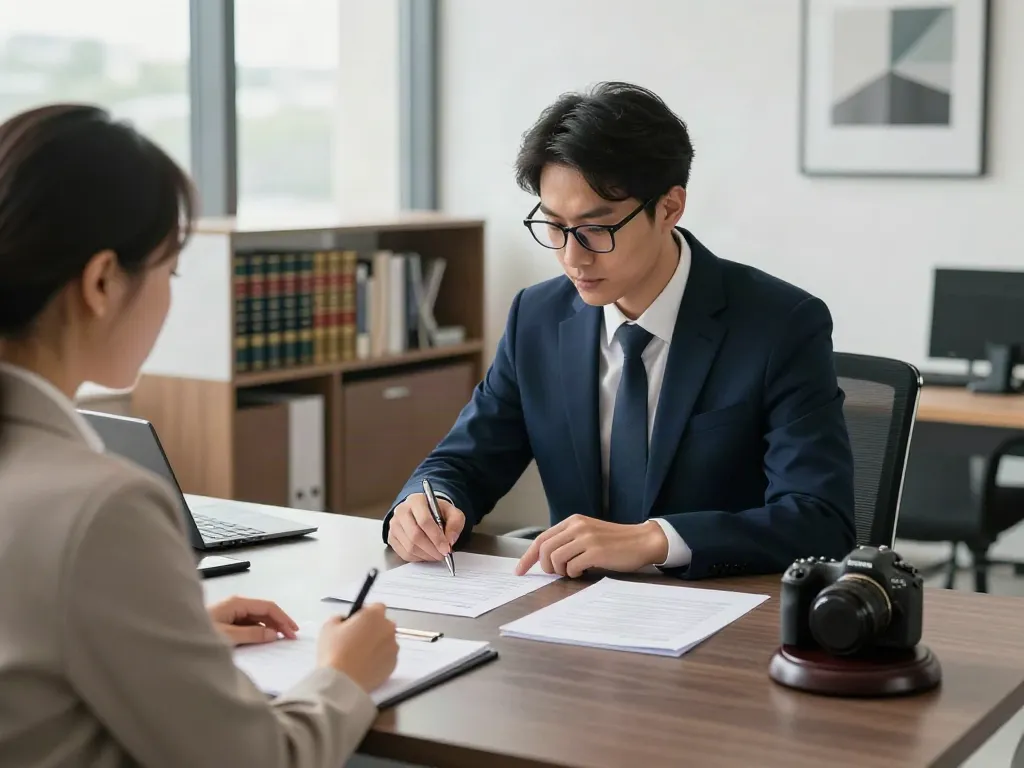 Legal Services in Dubai Best Legal Consultancy in Dubai—lawyer consulting with client in modern office.