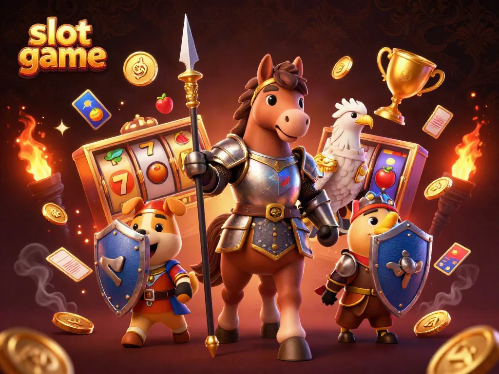 Rebut kemenangan besar di slot game dengan gambar menawan dari karakter pahlawan dan elemen kasino.