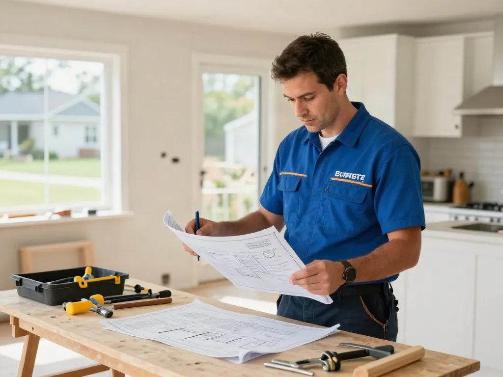 Reliable wish4d service from a professional contractor at a home renovation site.
