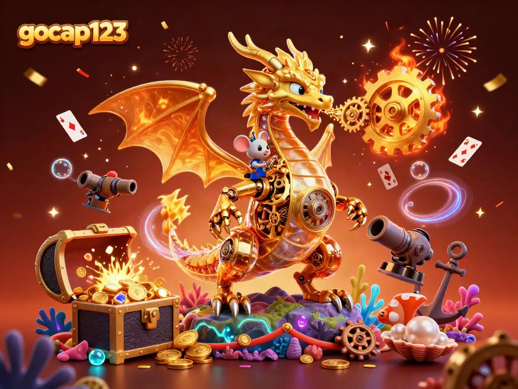 Gocap123 menghadirkan pengalaman bermain slot online dengan naga dan desain menarik.