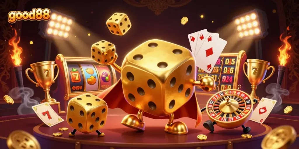 Experience winning with good88 through dynamic online gaming and vibrant 3D casino elements