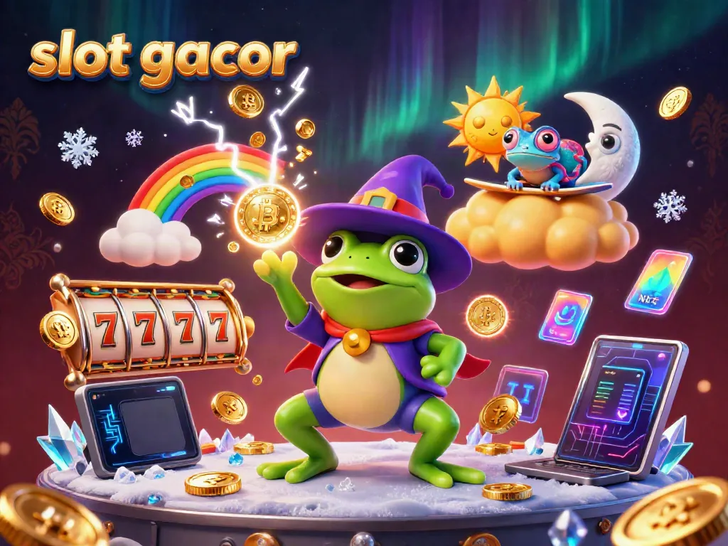 Experience thrilling gameplay with slot gacor as whimsical characters unleash golden coins.