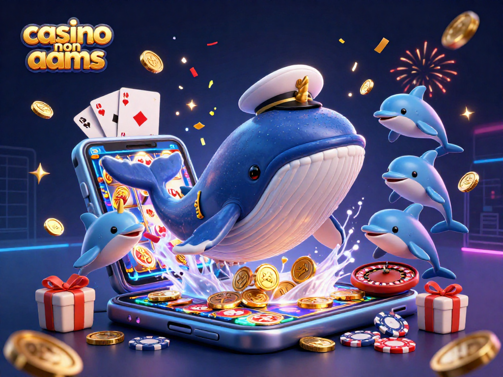 Gioca nei casino non AAMS con una balena 3D e delfini tra monete d'oro