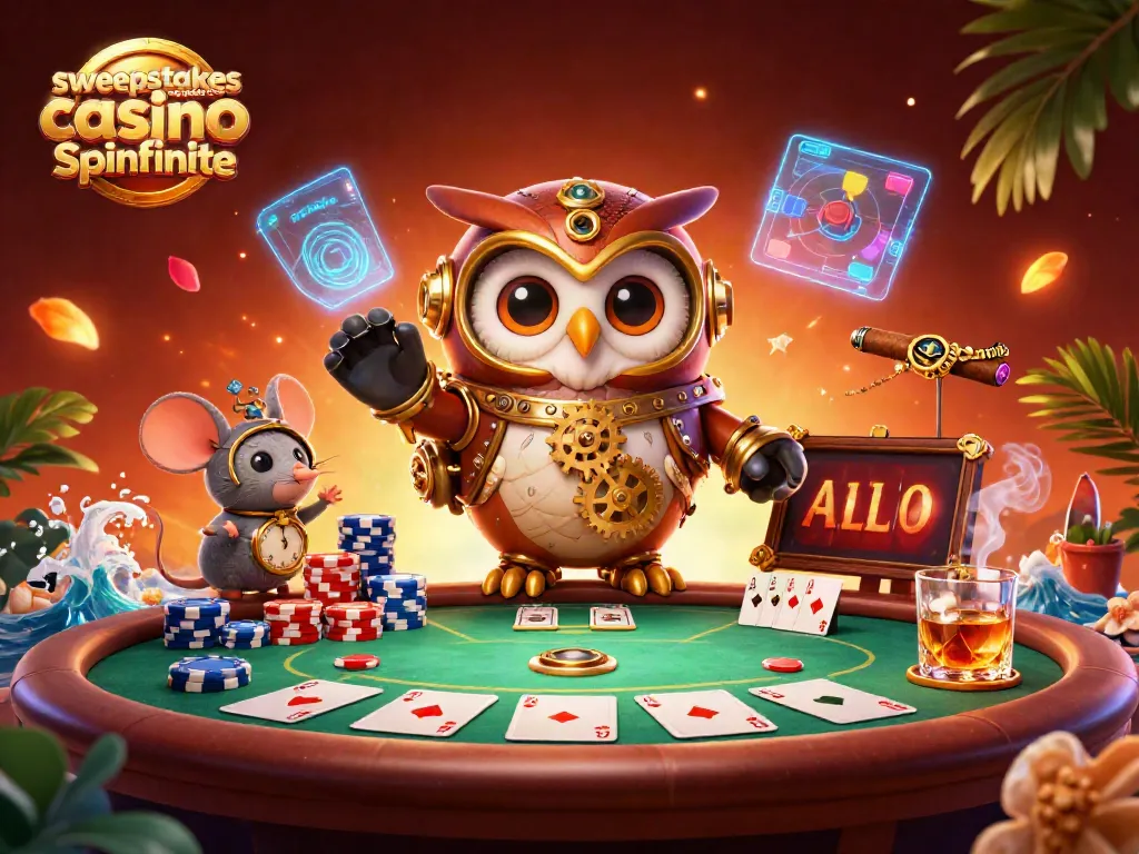 Engage with the sweepstakes casino promo code spinfinite amidst dynamic poker gaming elements