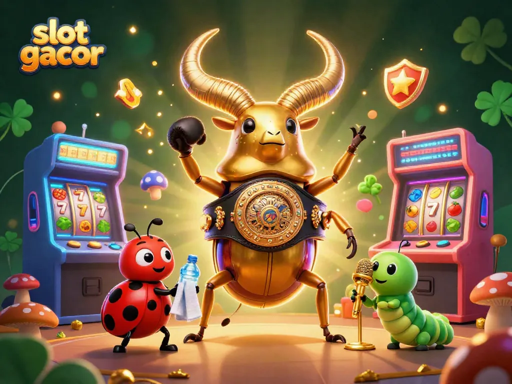 Play exciting slot gacor games with vibrant 3D characters and a dynamic casino atmosphere.