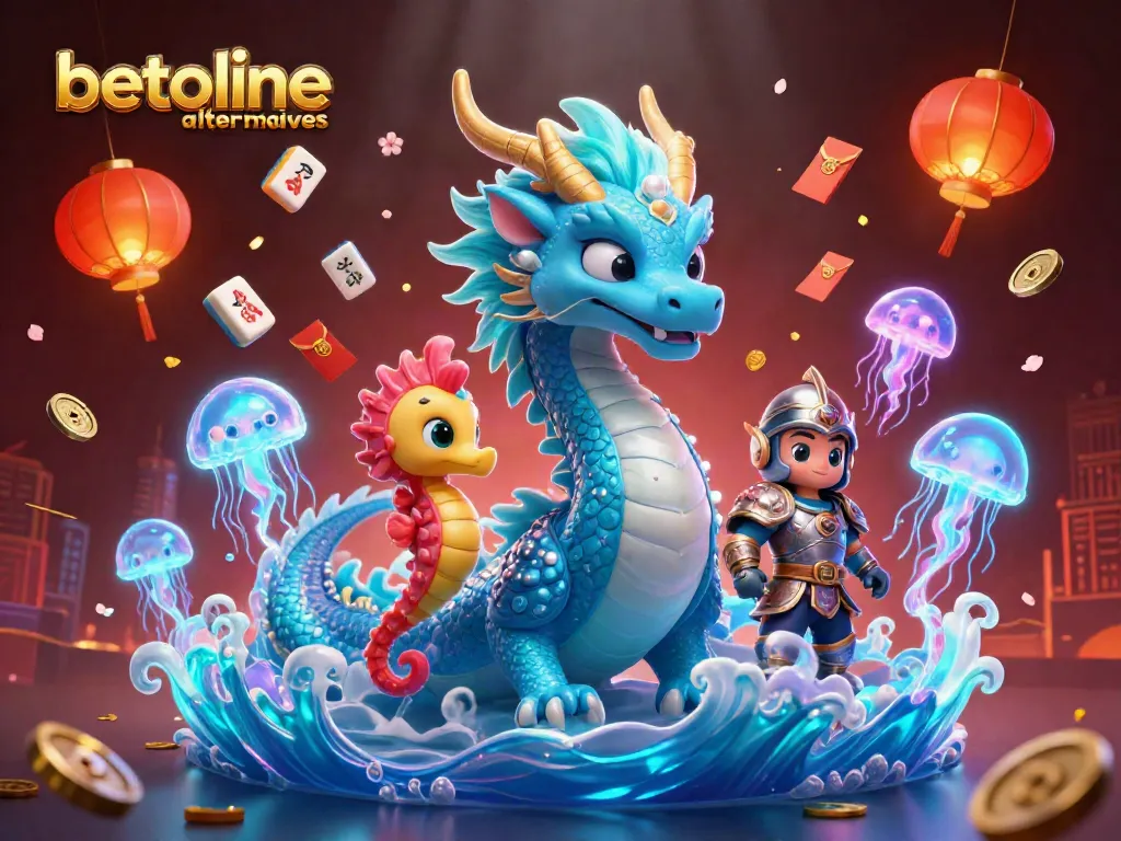 Engage with betonline alternatives through a vibrant 3D underwater casino scene filled with captivating characters and game elements.