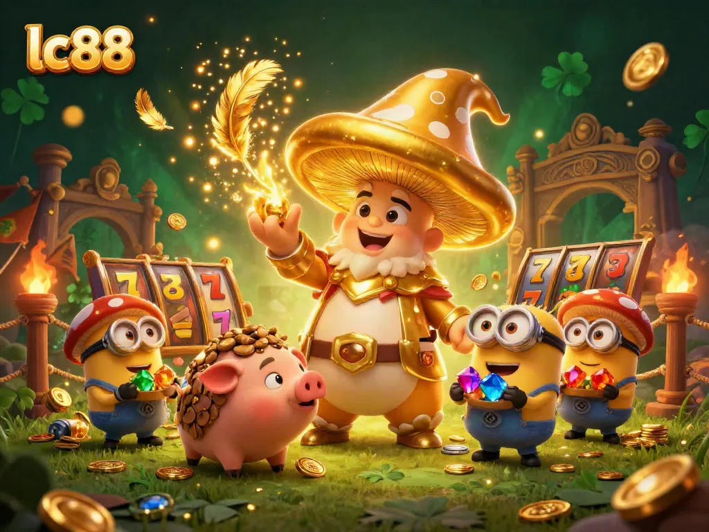 Experience the magic of lc88 gaming with golden treasures and enchanting characters.