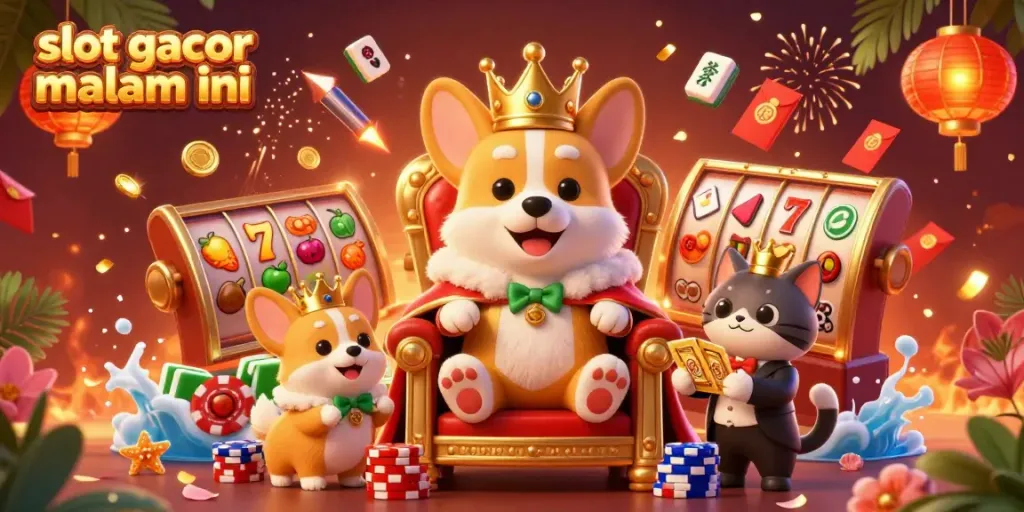Experience excitement and wins with slot gacor malam ini in this vibrant casino scene.